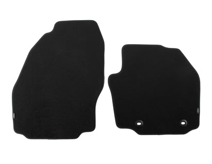 Genuine Velour Floor Mats front, black - 1383087