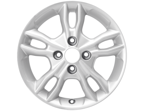 Genuine Alloy Wheel 15" 5 x 2-spoke design, Frozen White - 2260969