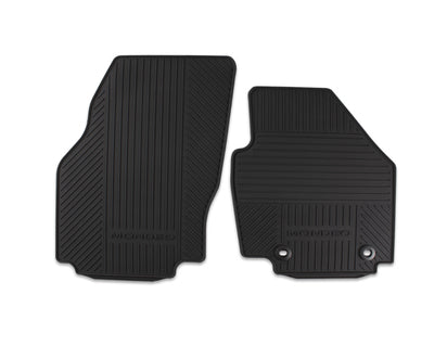 Genuine Rubber Floor Mats front, black - 1458294