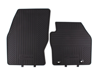 Genuine Rubber Floor Mats front, black - 1681374