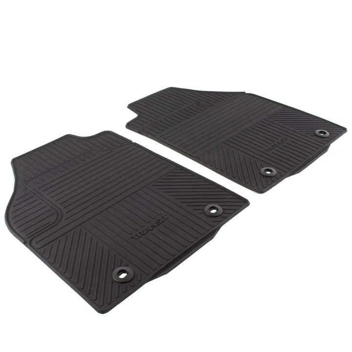 Genuine Ford Transit Connect Front Tailored Rubber Floor Mats & Fixings. 1685505