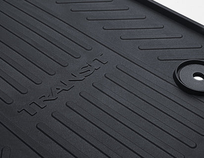 Genuine Rubber Floor Mats front, black - 2097666