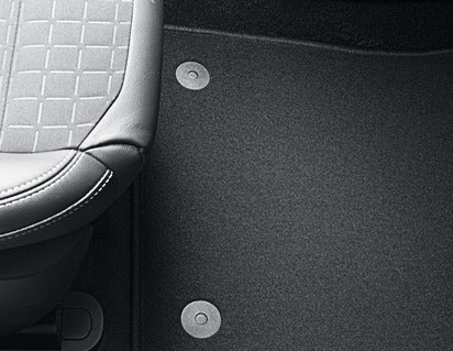 Genuine Carpet Floor Mats black, front - 2195332