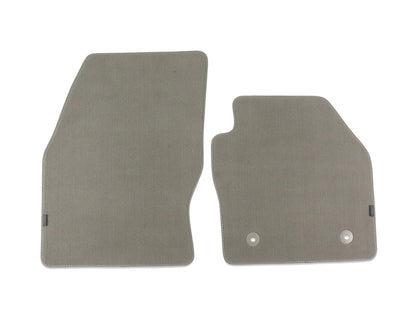 Genuine Velour Floor Mats front, grey, with grey nubuk surround - 1765388
