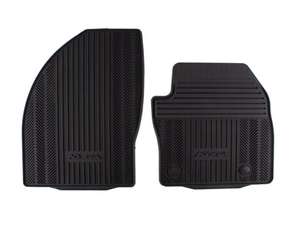 Genuine Rubber Floor Mats front, black - 1785004