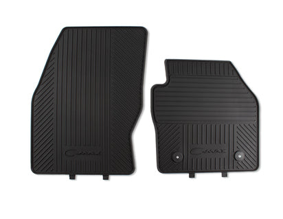 Genuine Rubber Floor Mats front, black - 1796138