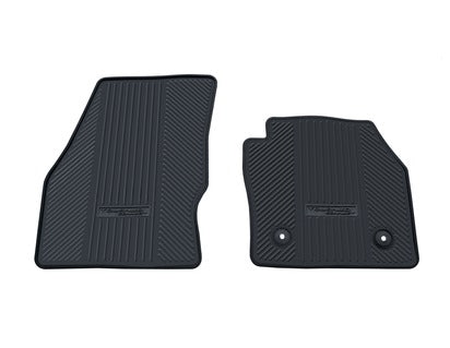 Genuine Rubber Floor Mats front, black - 2080979