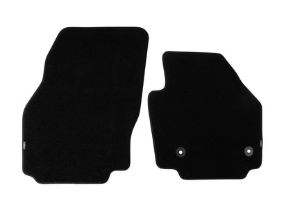 Genuine Velour Floor Mats front, black - 1806107