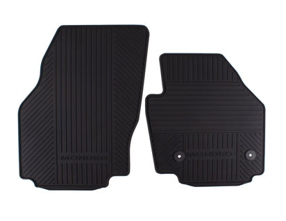 Genuine Rubber Floor Mats front, black - 1806113