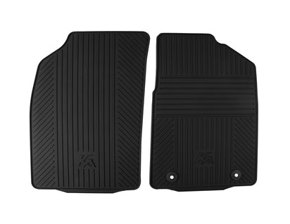 Genuine Rubber Floor Mats front, black - 1806156