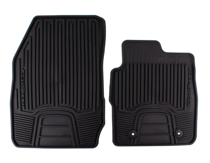 Genuine Rubber Floor Mats front, black - 1848168