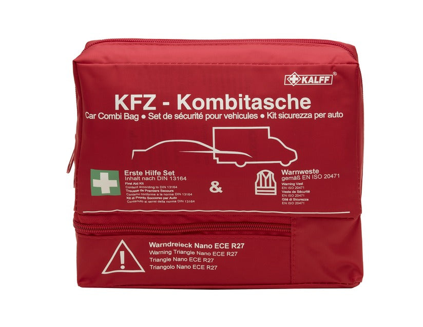 Genuine Kalff* Premium Safety Pack in red nylon bag, Nano "Trio" - 2646610