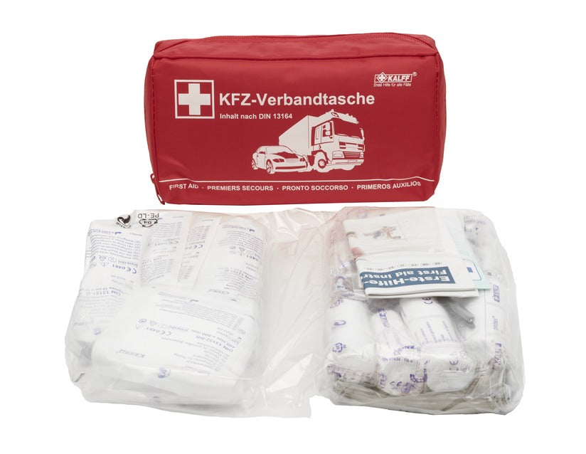 Genuine Kalff* First Aid Kit in red nylon bag, Nano - 2646575