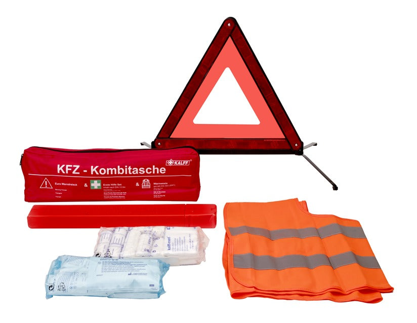 Genuine Kalff* Premium Safety Pack in red nylon bag, Standard "Trio" - 2646612