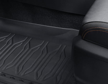 Genuine Rubber Floor Mats in tray style, front and rear, black - 2208152