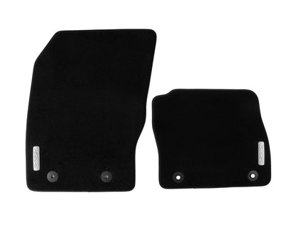Genuine Velour Floor Mats front, black - 1914002