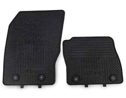Genuine Rubber Floor Mats front, black - 1914008