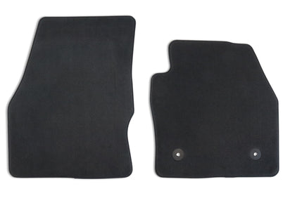 Genuine Velour Floor Mats front, black - 1930268
