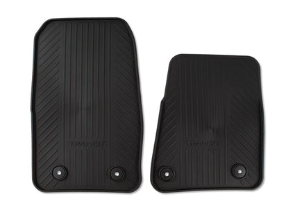 Genuine Rubber Floor Mats front, black - 1945226