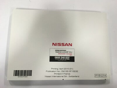 Genuine Nissan Nissan Juke F15 2010-2014 Vehicle Owners Manual OBS