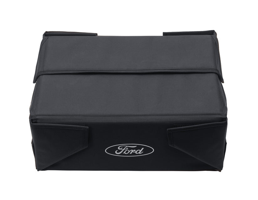 Genuine Foldable Organizer Box black fabric, with white Ford oval on both sides - 2470825