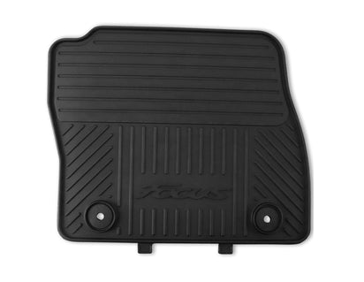 Genuine Rubber Floor Mats front, black - 2027598