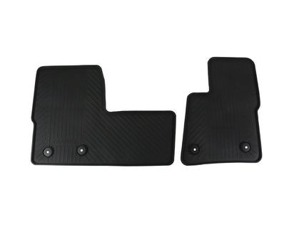 Genuine Rubber Floor Mats front, black - 2097366