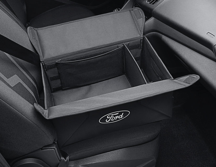 Genuine Foldable Organizer Box black fabric, with white Ford oval on both sides - 2470825