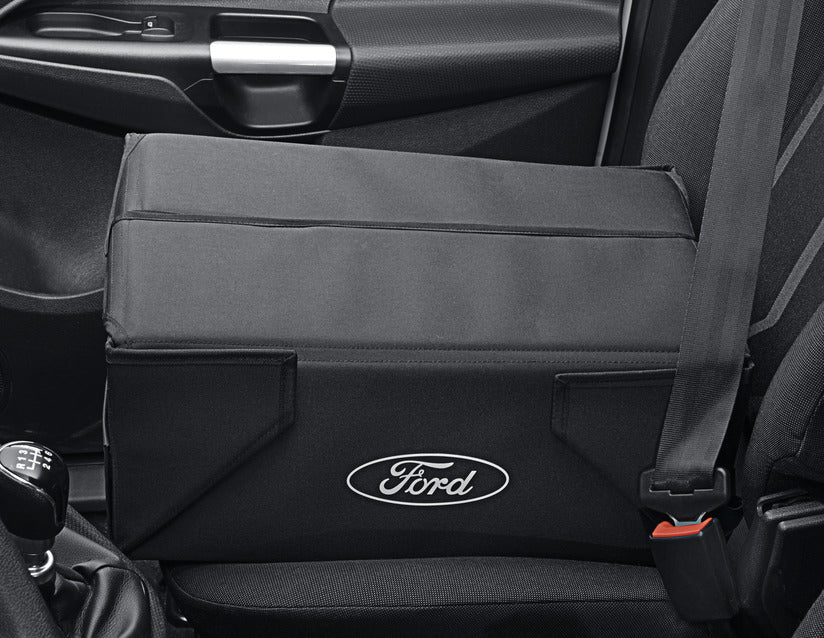 Genuine Foldable Organizer Box black fabric, with white Ford oval on both sides - 2470825