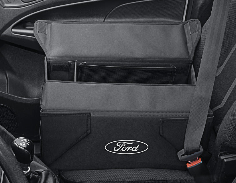 Genuine Foldable Organizer Box black fabric, with white Ford oval on both sides - 2470825