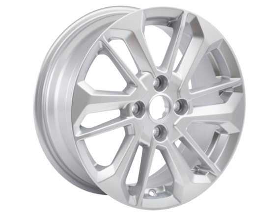Genuine Alloy Wheel 16" 6 x 2-spoke design, Sparkle Silver - 2512459