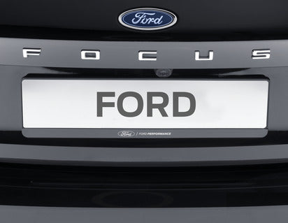 Genuine Ford Performance Licence Plate Holder black, with white "Ford Performance" logo - 2569841