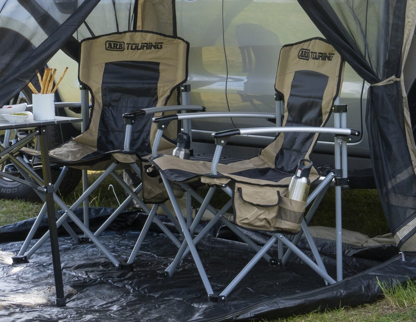 Genuine ARB* Camping Chair with carry bag, black and beige - 2615988
