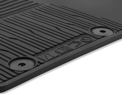 Genuine Rubber Floor Mats front, black - 2619773