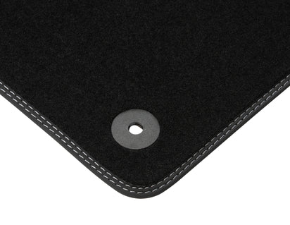 Genuine Velour Floor Mats front, black - 2729833