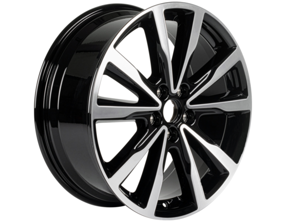 Genuine Alloy Wheel 18" 5 x 2-spoke V design, black machined - 2419436