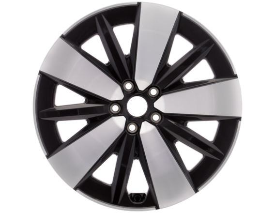 Genuine Alloy Wheel 19" front, 5-spoke design, Absolute Black and Bright Machined - 2703201