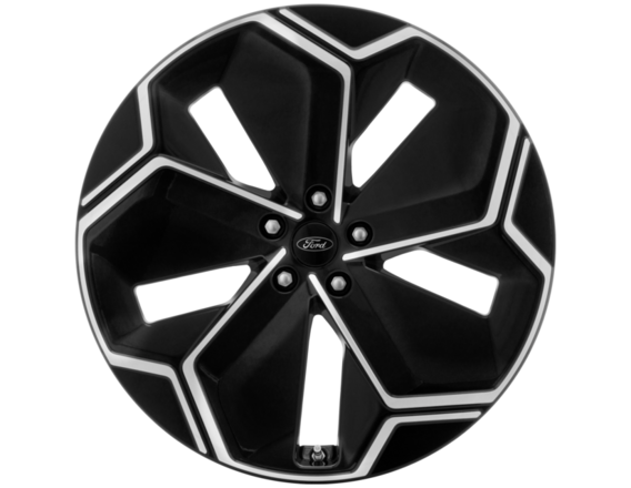 Genuine Alloy Wheel 21" front, 5 spoke design, Asphalt Black and Bright Machined - 2707040