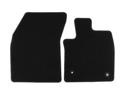 Genuine Premium Velours Floor Mats front, black - 2535646