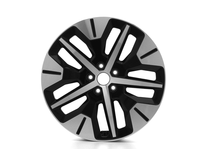 Genuine Alloy Wheel 19" rear, 5-spoke design, Absolute Black and Bright Machined - 2689770