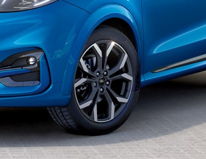 Genuine Alloy Wheel 18" 5 x 2-spoke design, Matt Black / Machined - 2498738