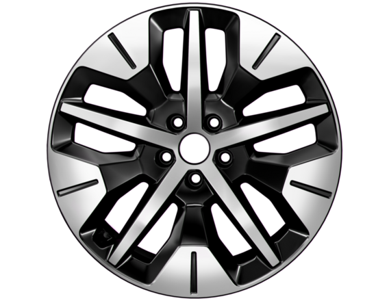 Genuine Alloy Wheel 19" front, 5-spoke design, Absolute Black and Bright Machined - 2689768