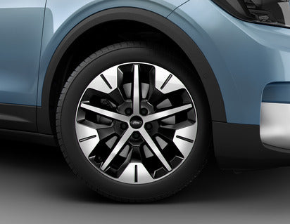 Genuine Alloy Wheel 19" front, 5-spoke design, Absolute Black and Bright Machined - 2689768