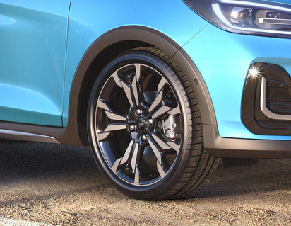 Genuine Alloy Wheel 18" 5 x 2-spoke design, Black Machined - 2389648