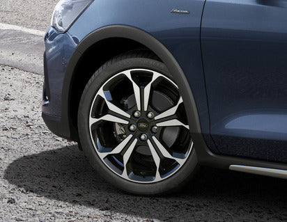 Genuine Alloy Wheel 18" 5 x 2-spoke Y design, Black Machined - 2225984