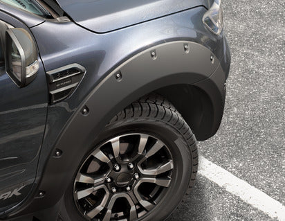 Genuine EGR* Wheel Arch Extension front and rear, matte black with chrome bolt caps - 2487500