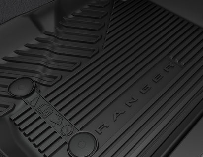 Genuine Rubber Floor Mats front and rear, black - 2587122