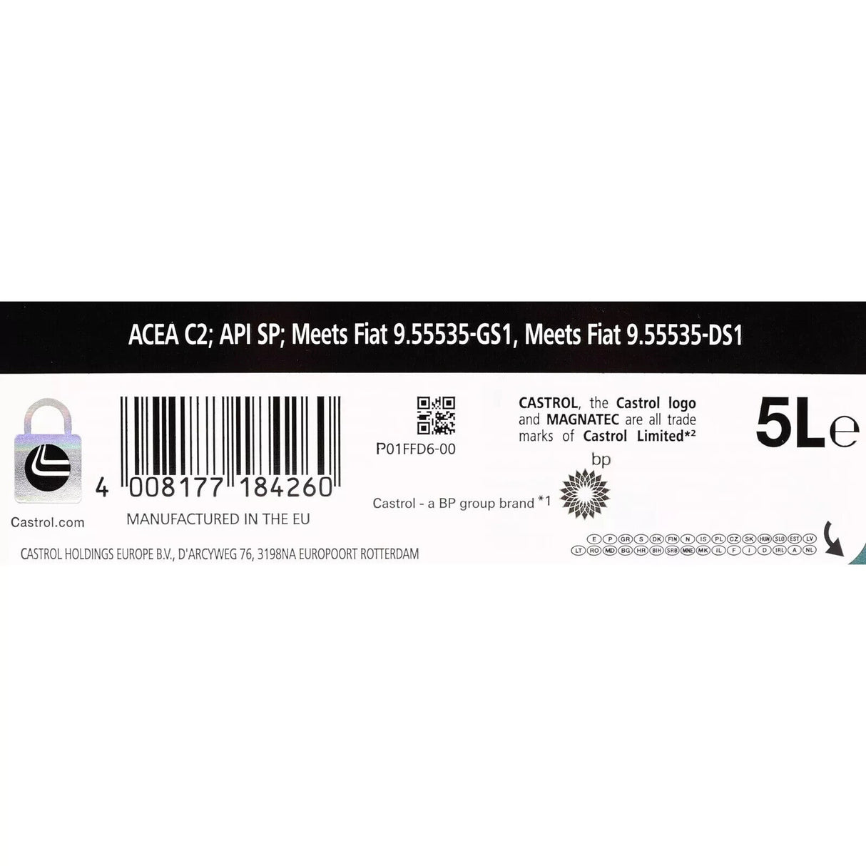 Castrol MAGNATEC 0w-30 GS1/DS1 Fully Synthetic Engine Oil - 5 Litres 5L