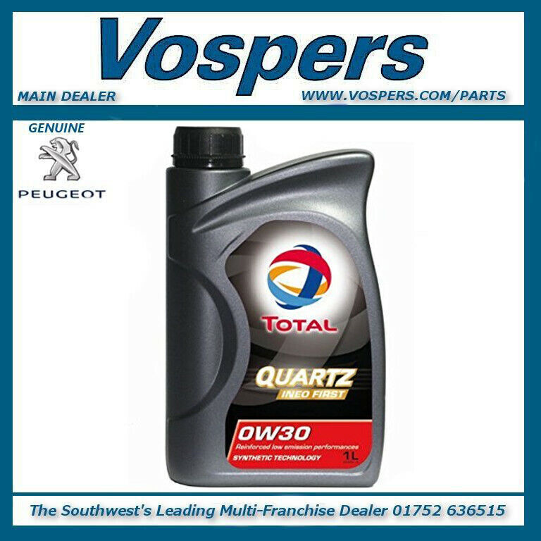 Genuine TOTAL Quartz 0W-30 Fully Synthetic Engine Oil 1 Litre