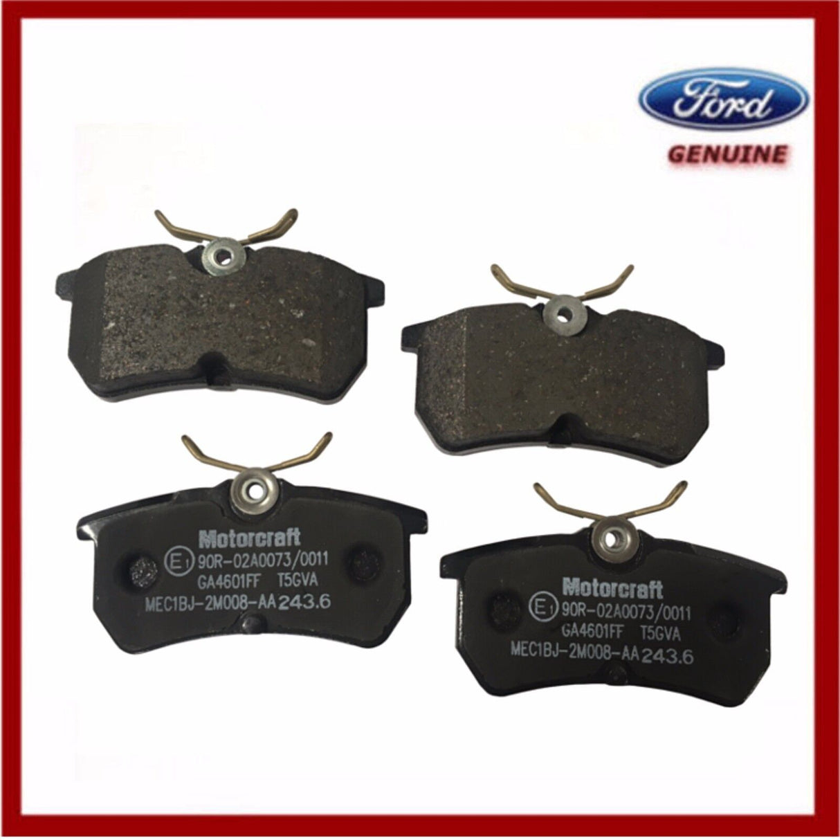 Genuine Ford Fiesta ST 2013-2017 Rear Brake Pads 1848556